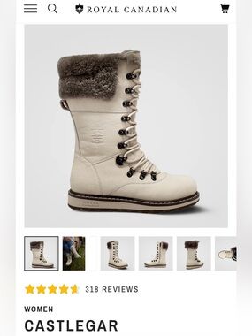 Royal Canadian Castlegar Winter boot, sz8